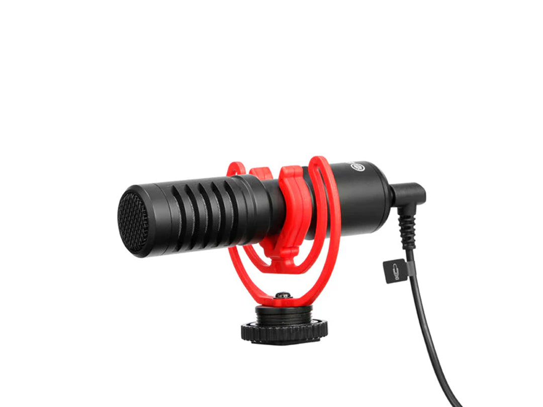 ميكروفون BY-MM1 Plus (+) Super-Cardioid Shotgun - ميكروفون ستريو صغير مع حامل للصدمات للهواتف الذكية والكاميرات والتدوين المرئي والبث المباشر ميكروفون BY-MM1 Plus (+) Super-Cardioid Shotgun - ميكروفون ستريو صغير مع حامل للصدمات للهواتف الذكية والكاميرات والتدوين المرئي والبث المباشر